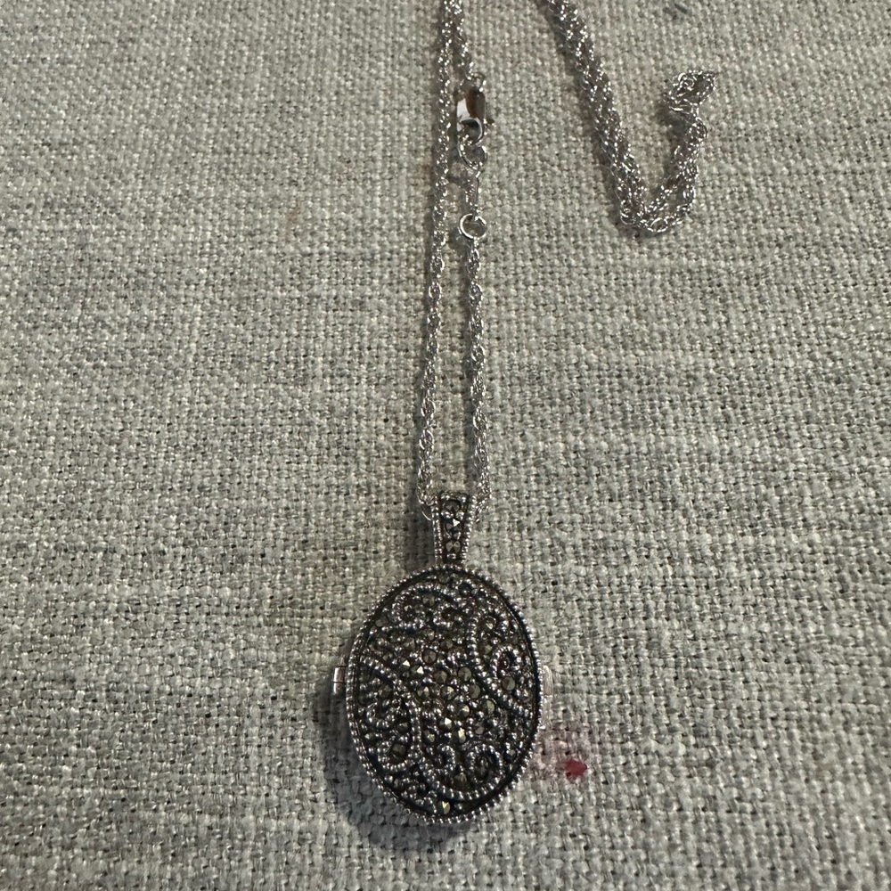 Intricate Silver Necklace with Etched Designs